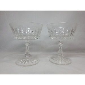 Cav7 By Cavan Crystal Footed Sherbert/ Dessert Glasses Set Of 2 As Pictured